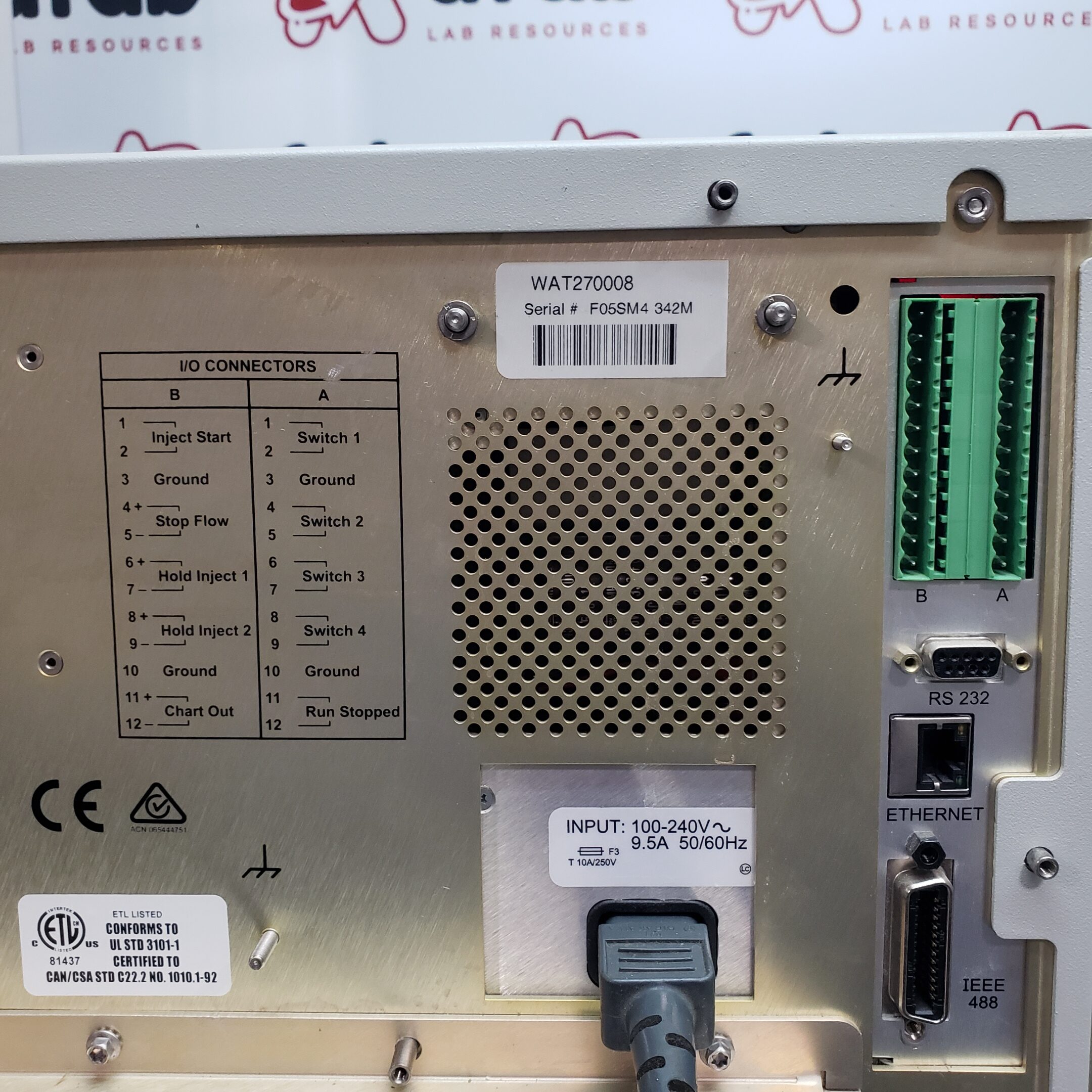 日本最大級 DIRWINGSショップ DW USED 8日保証 セット Waters 2996 2695 alliance HPLC  Photodiode Array Detector Separations Module 電源コード ソ... ST03601-0020 