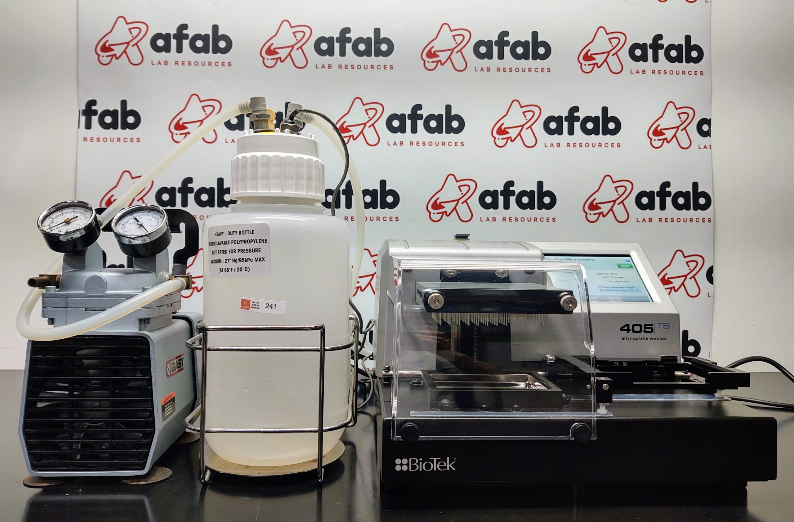 Bio Tek Instruments 405 TS RS Microplate Washer w/ Gast Vacu