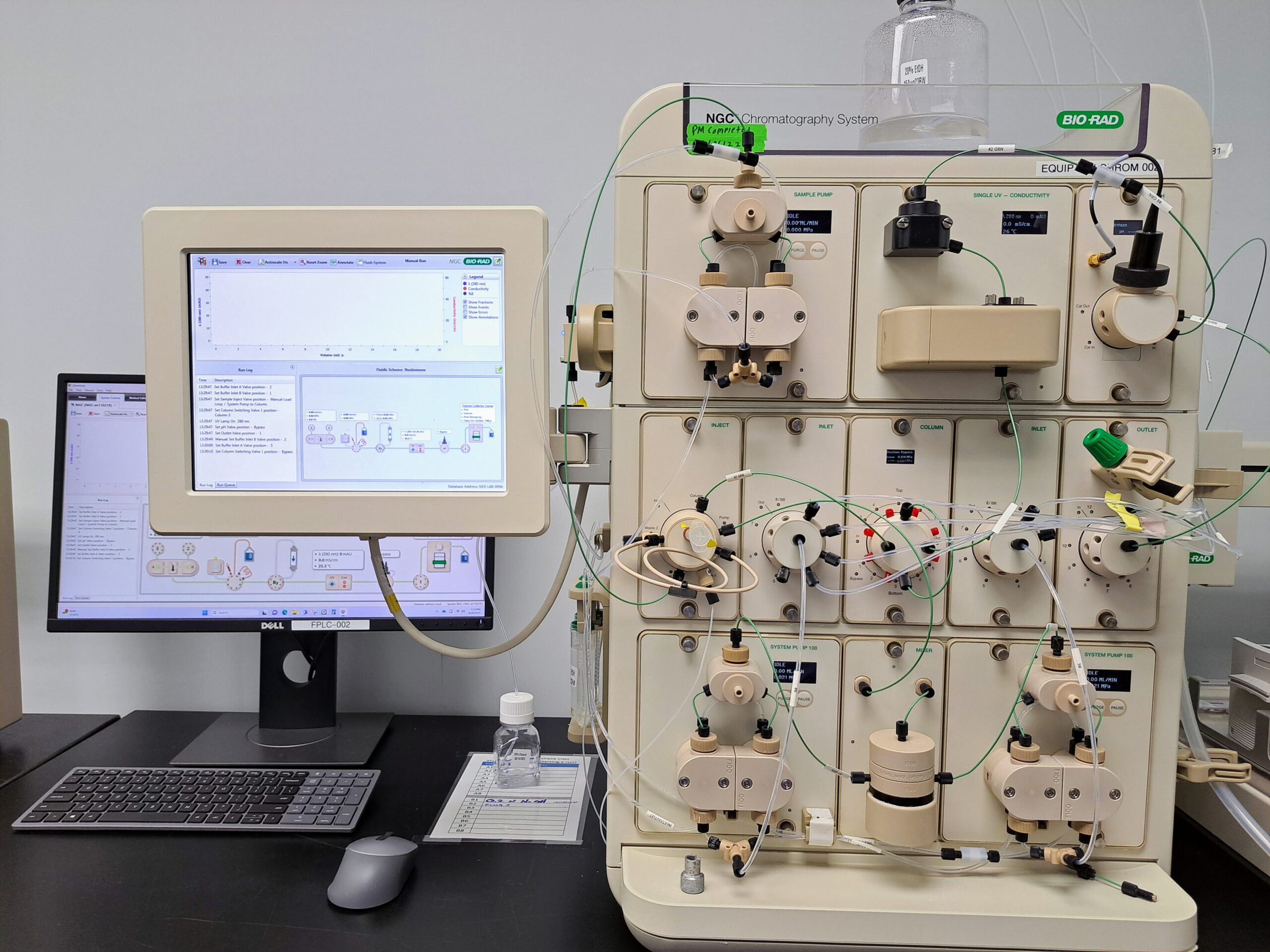 Bio Rad NGC Chromatography Quest 100 System w/Frac Collector