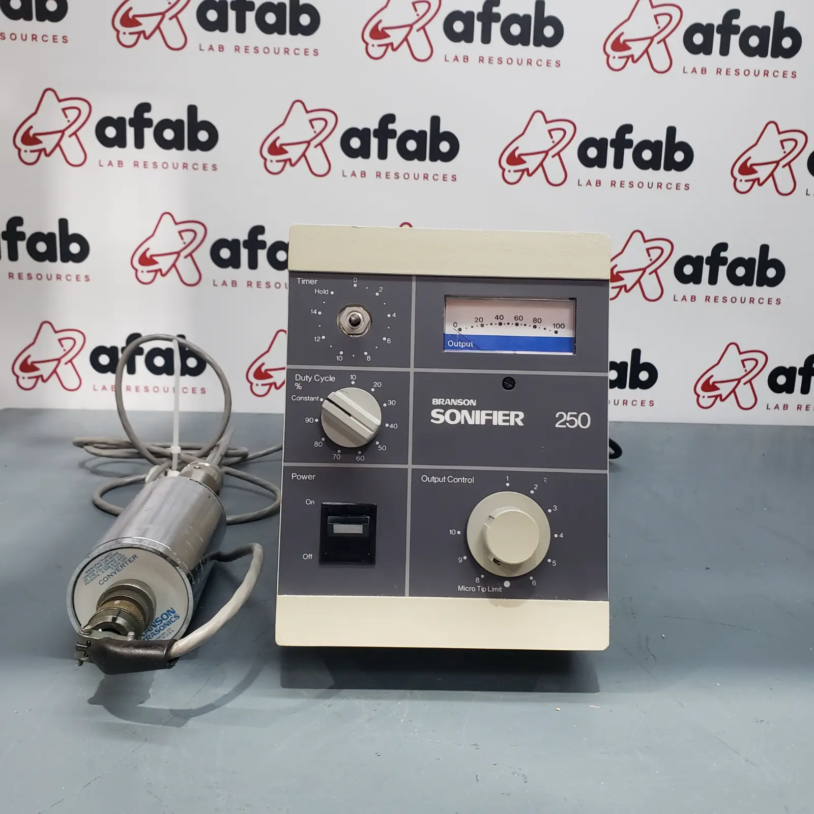 Branson 250 Sonifier with Probe Intensity Control Adjustabl