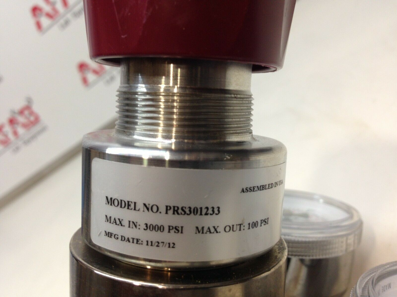 ProStarHigh Purity Pressure Platinum RegulatorModel PRS301233NEW #4746 